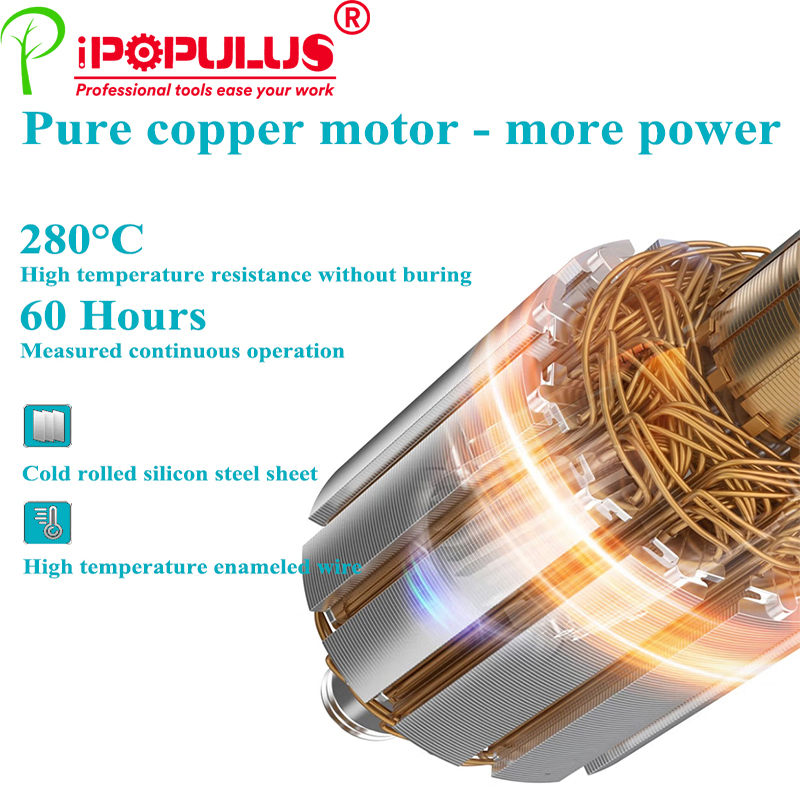 Populus New Arrival Industrial Quality Electric Drill Power Tools 850W/0-3000bpm 10mm Electric Tool Drill Withsoft Grip Handle for Mexican Market