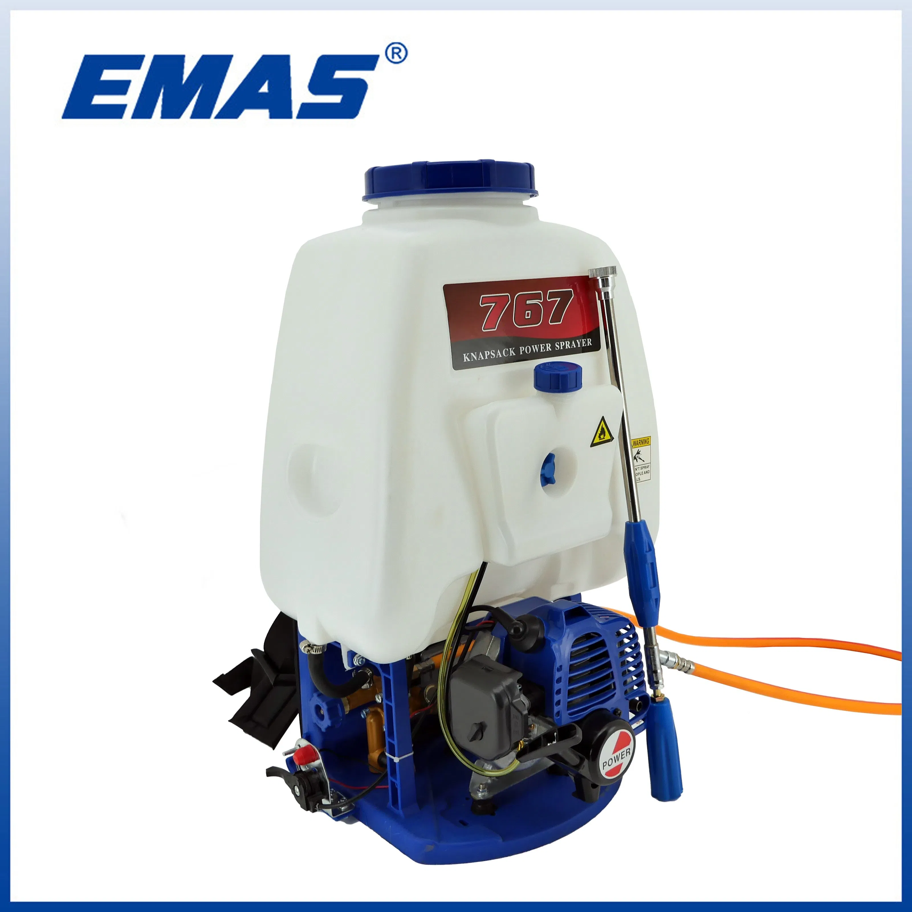 Emas 2 Stroke Gasoline Garden Tools Em767 Knapsack Garden Sprayer Tu-26 Engine