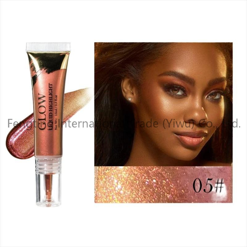 Wholesale Liquid Highlighter Metallic Shimmer Eyeshadow Face Body Bronzer Full-Bodied Multi-Functional Glow Highlighter