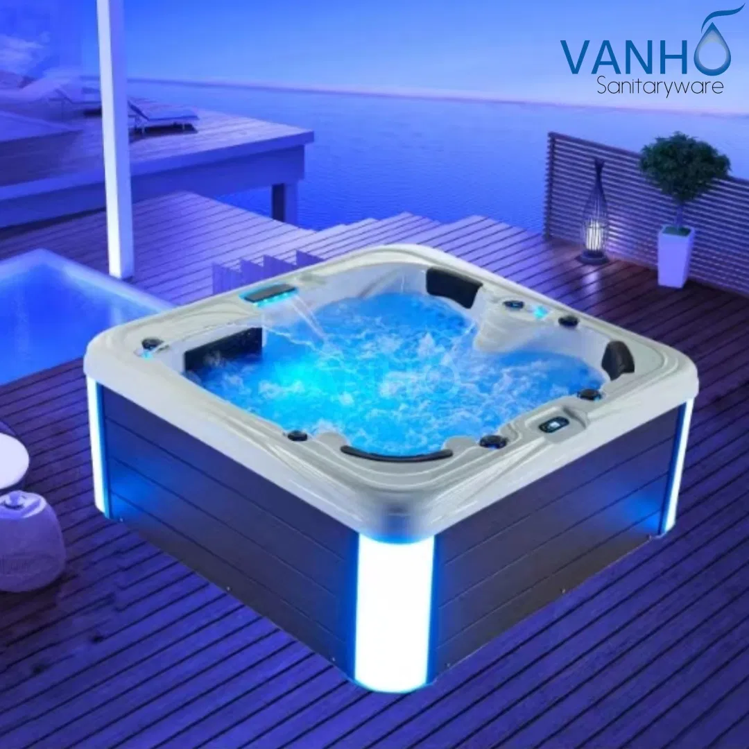 Большой гидромассажный спа-бассейн VANHO для улицы