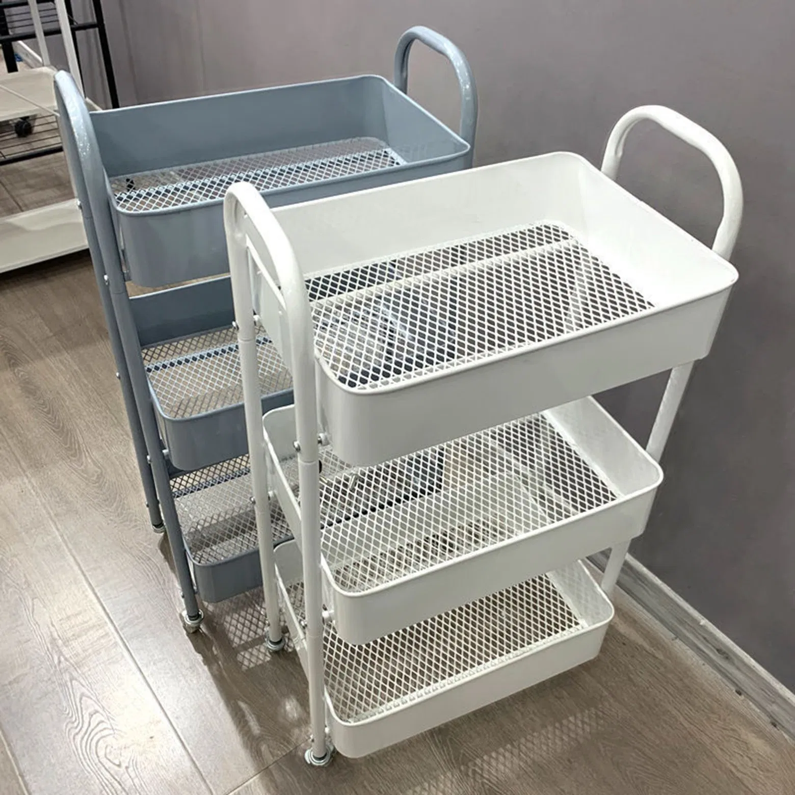 Multi-Layer Trolley Food Racks Household Mobile Racks Kitchen Multi-Functional Storage Racks