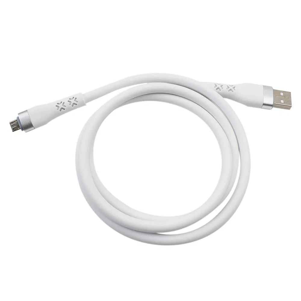 1m White Data Cable Fast Charger USB Cable Mobile Phone Micro Port Charger