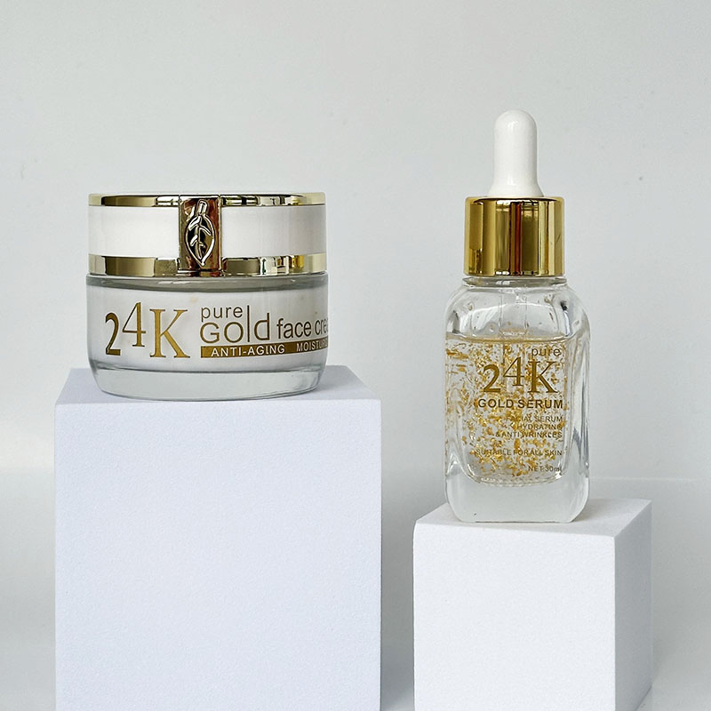 Skin Care 24K Gold Collagen Firming Day Cream Lifting Moisturizing Cream with Hyaluronic Acid