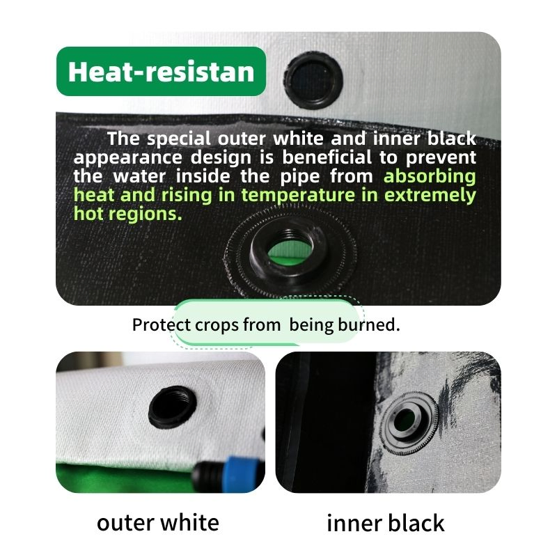 High Pressure Prefabricated Holes Soft Lay Flat Hose Pipe Agriculture Irrigation System