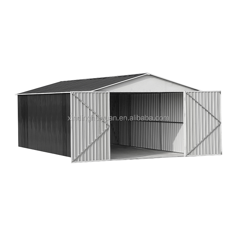 12FT*20FT Metal Garage Bicycle Parking Shed Large Garage Storage Room Prefabricated Car Shed