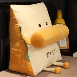 Soft Emotional Triangle Shape Bread Pillow Cushion Cute Stuffed Plushies for Waist
