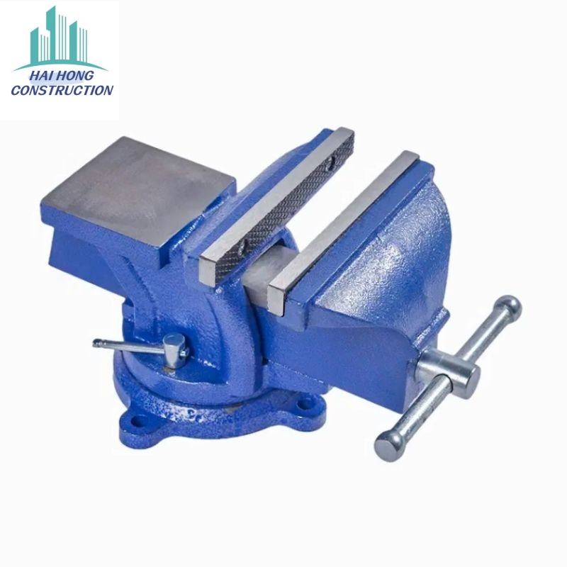 Heavy-Duty Multi-Purpose Cast Iron Bench Vise with Swivel Base