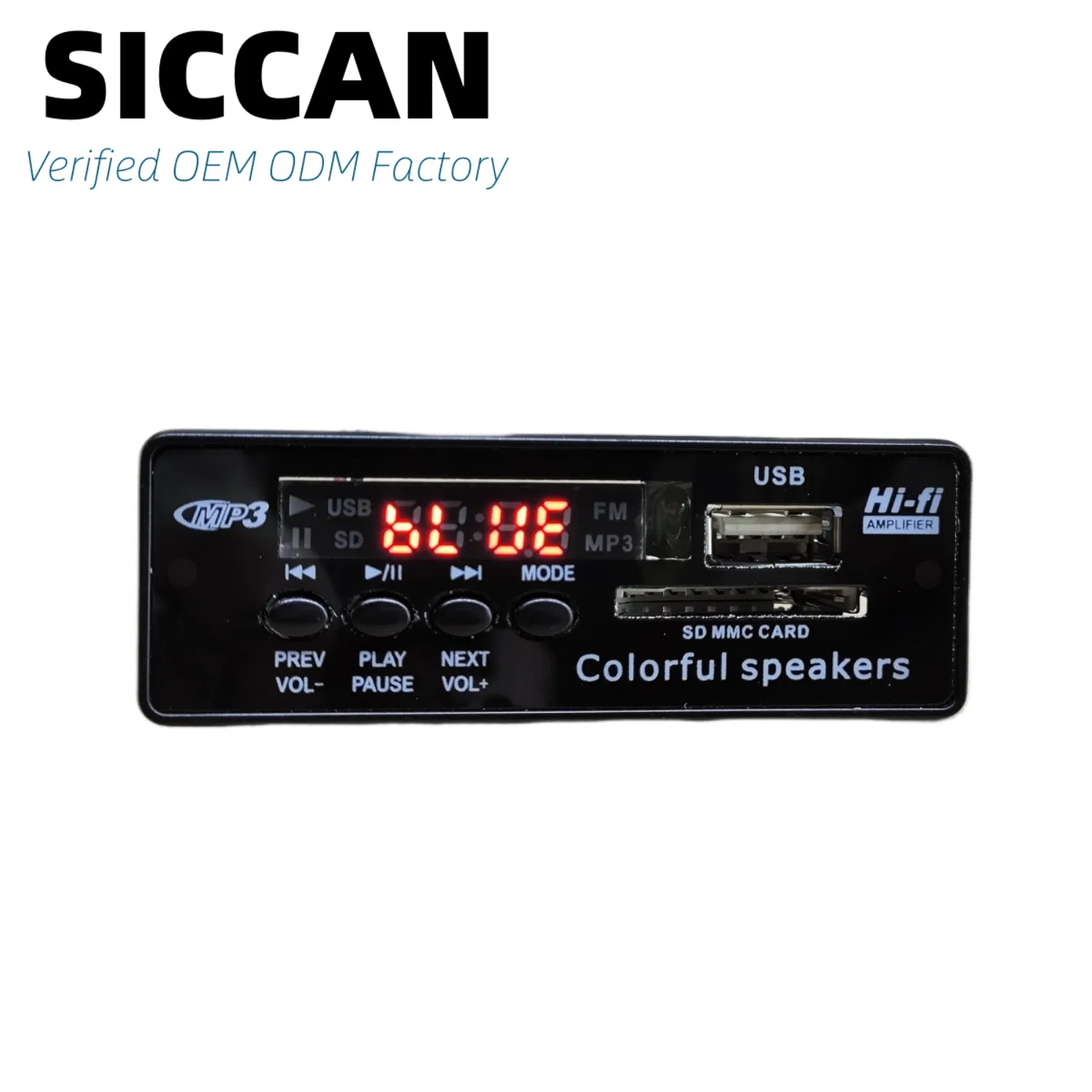 Модуль аудиоплеера USB SD Aux MP3 FM Bluetooth 5.0