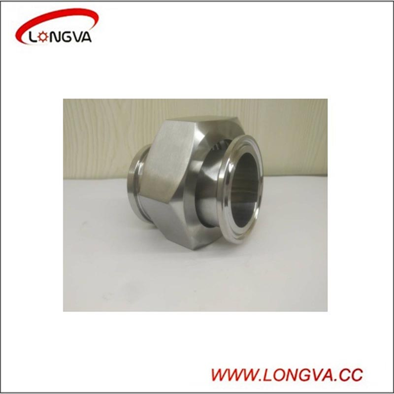 Sanitary Stainless Steel Adapter with Hexagonal Nut