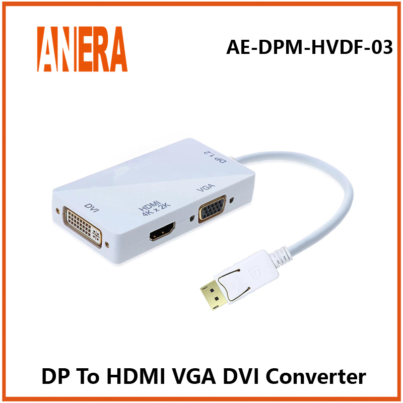 Конвертер DisplayPort на HDMI, VGA, DVI 1080P
