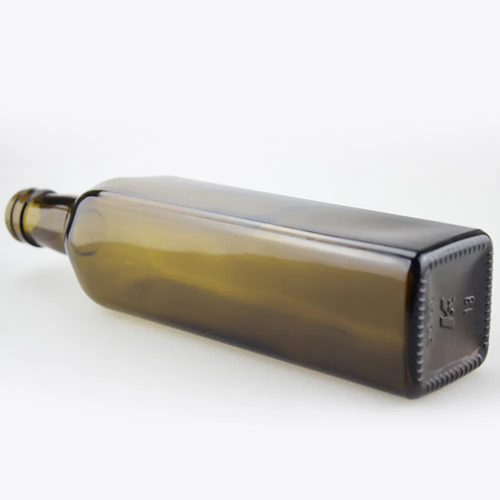 Daily 150 250 500ml Square Glass Olive Oil Bottle Vinegar Sauce Bottle for Oiler Cruet Condiment Packing