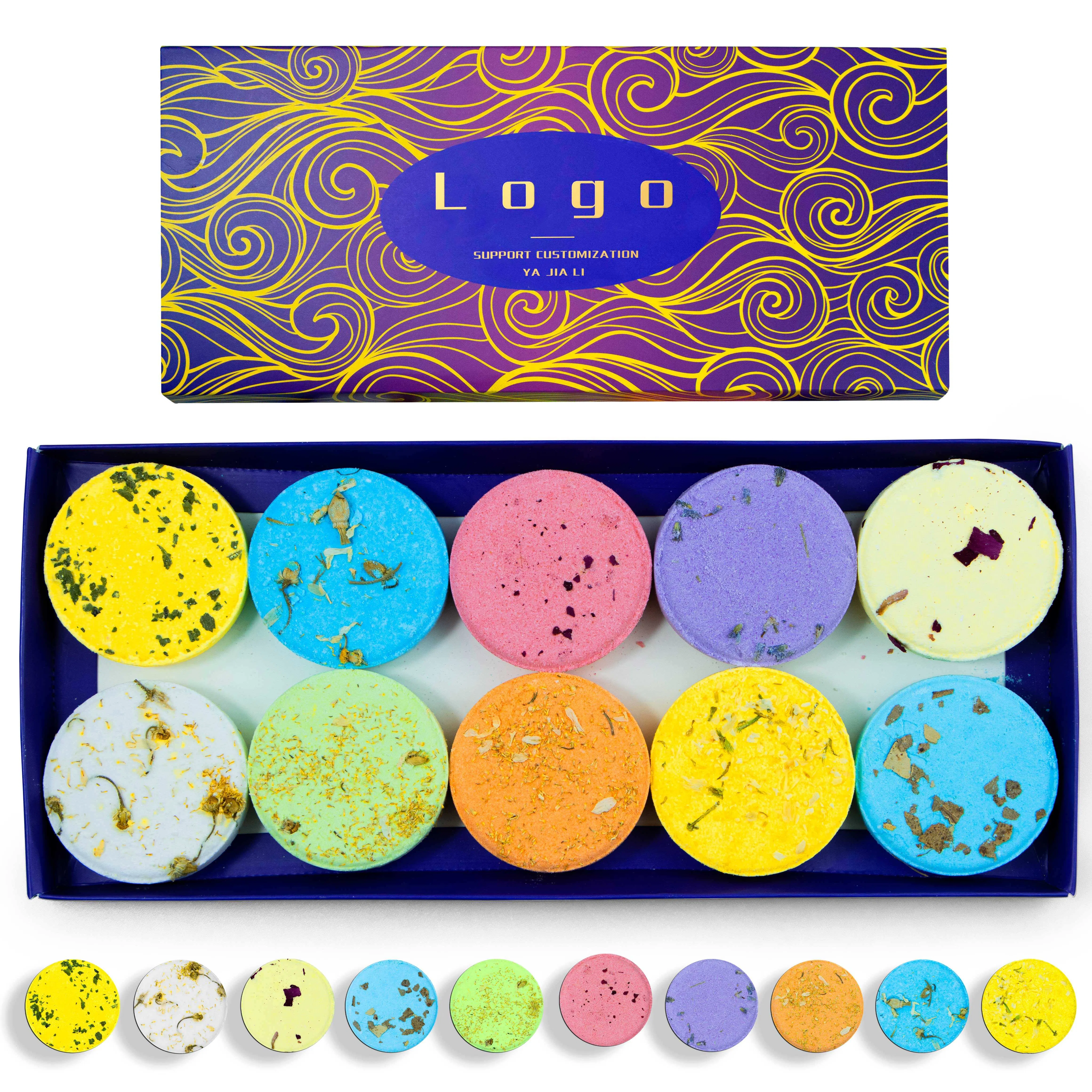 Customized Lasting Fragrance Natural Body Shower Bomb Essential Oil Shower Steamers