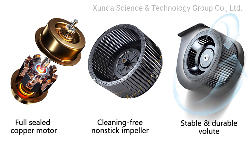 3FT Kitchen Extractor Fan 900mm Wall-Mounted Hood Sense Control Kitchen Hood Range Hood