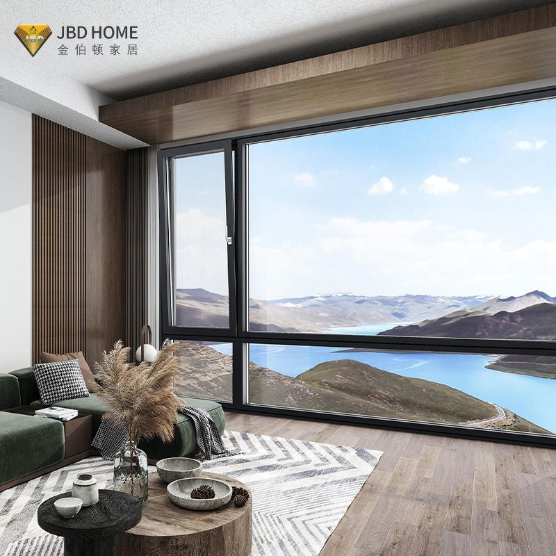 Customizable Casement Window with Low-E Coating and Tempered Glass