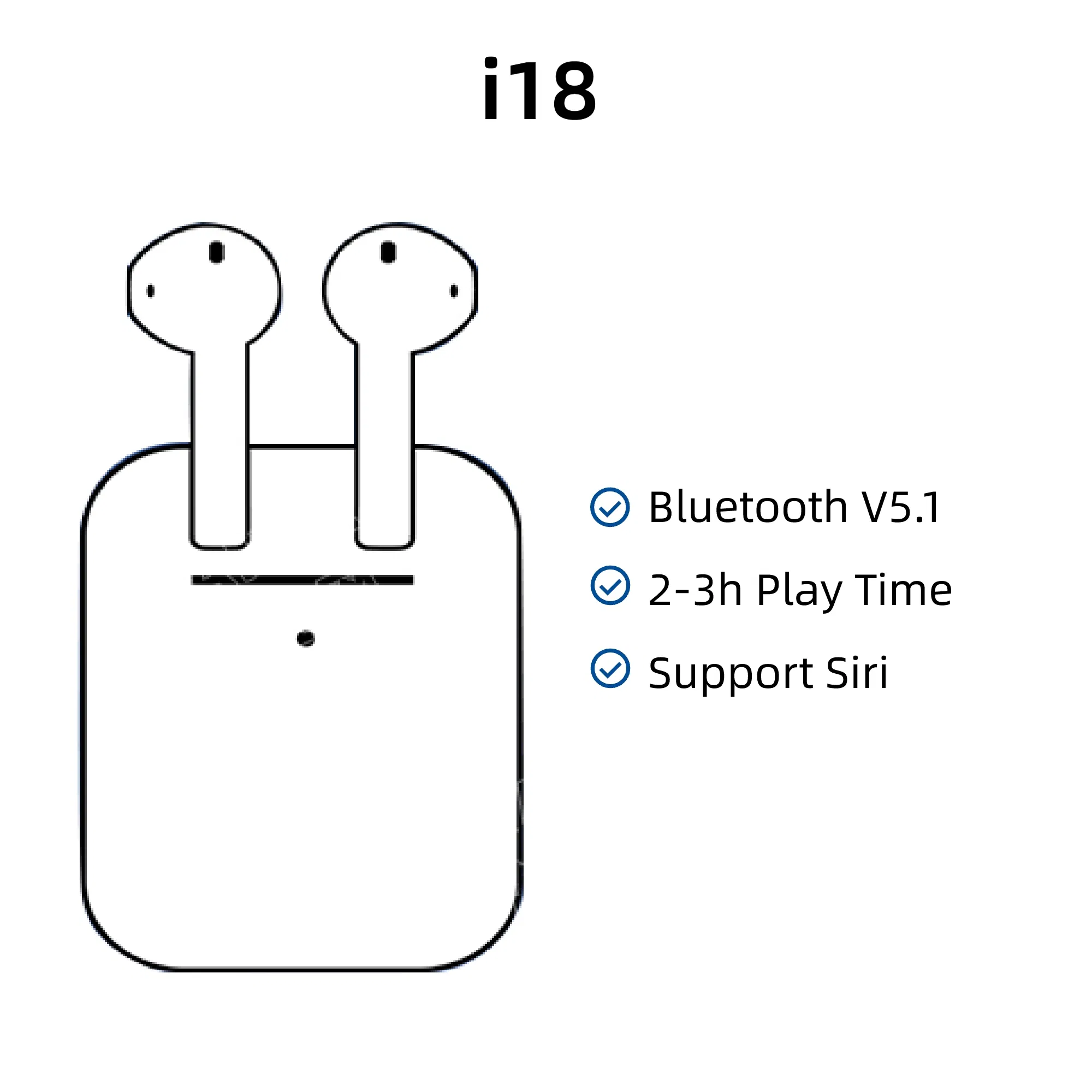 New Arrival Tws Earbuds Stereo Airbuds Bluetooth Earphone Wireless Headphone Air1