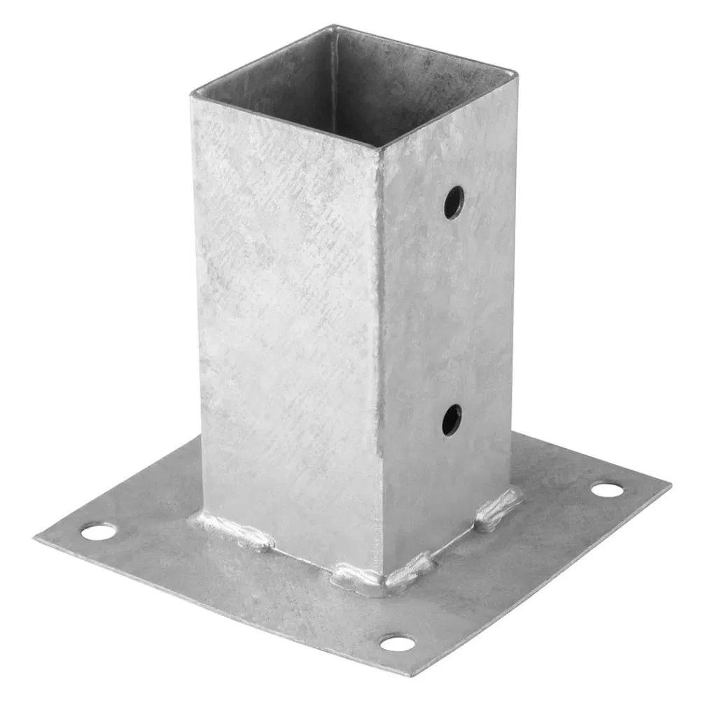 Базовая пластина для столба забора с горячим цинкованием