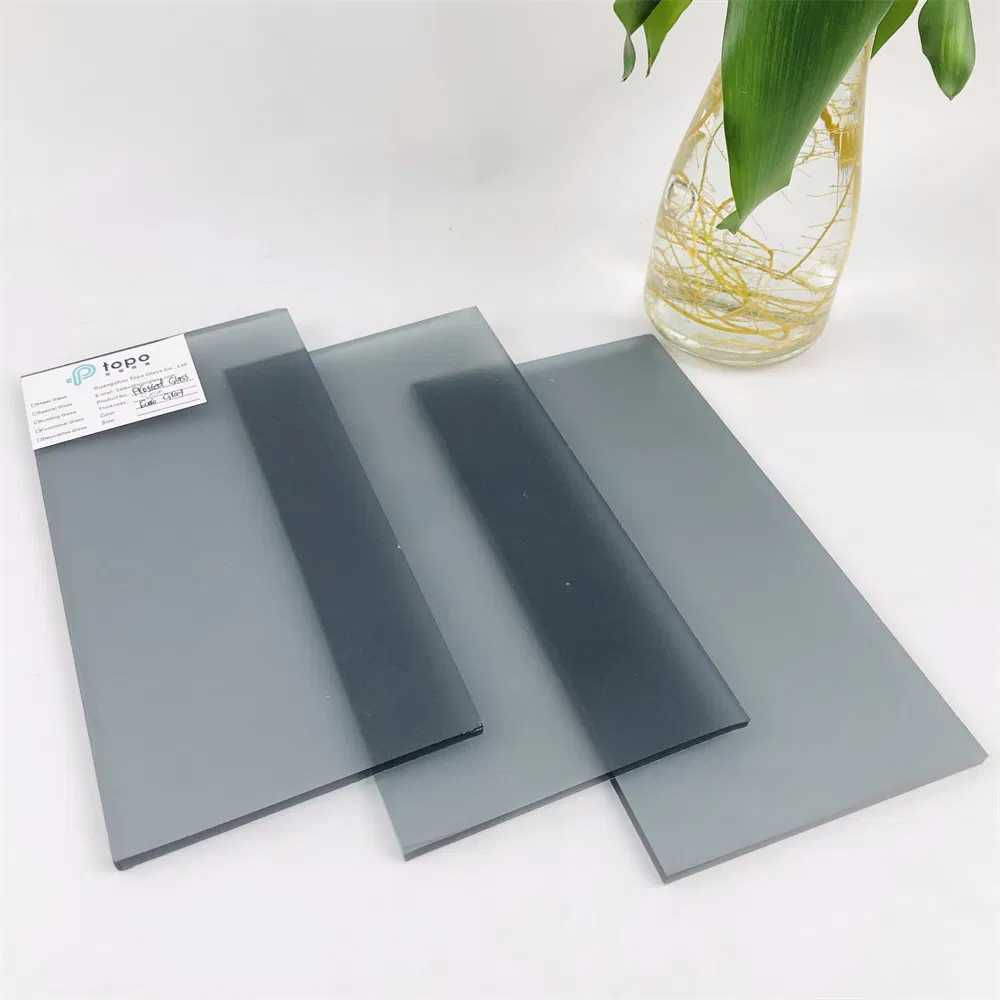 4mm 5mm 6mm 8mm 10mm 12mm Euro Gray Acid Etching Frosted Glass (FG-TP)