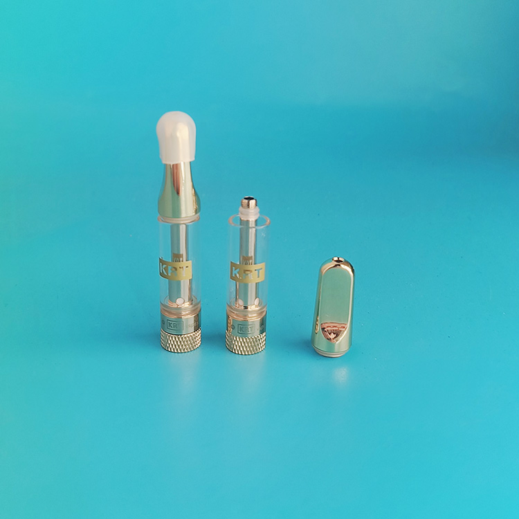 Wholesale 0.5ml 0.8ml 1ml Ceramic Coil 510 Thread Cartridge Gold Silver Krt Cookies 510 Empty Thick Oil Empty Vape Cartridge