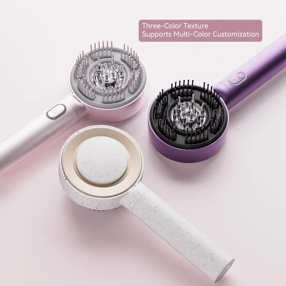 Умный массажер для головы EMS с вибрацией и красным светом