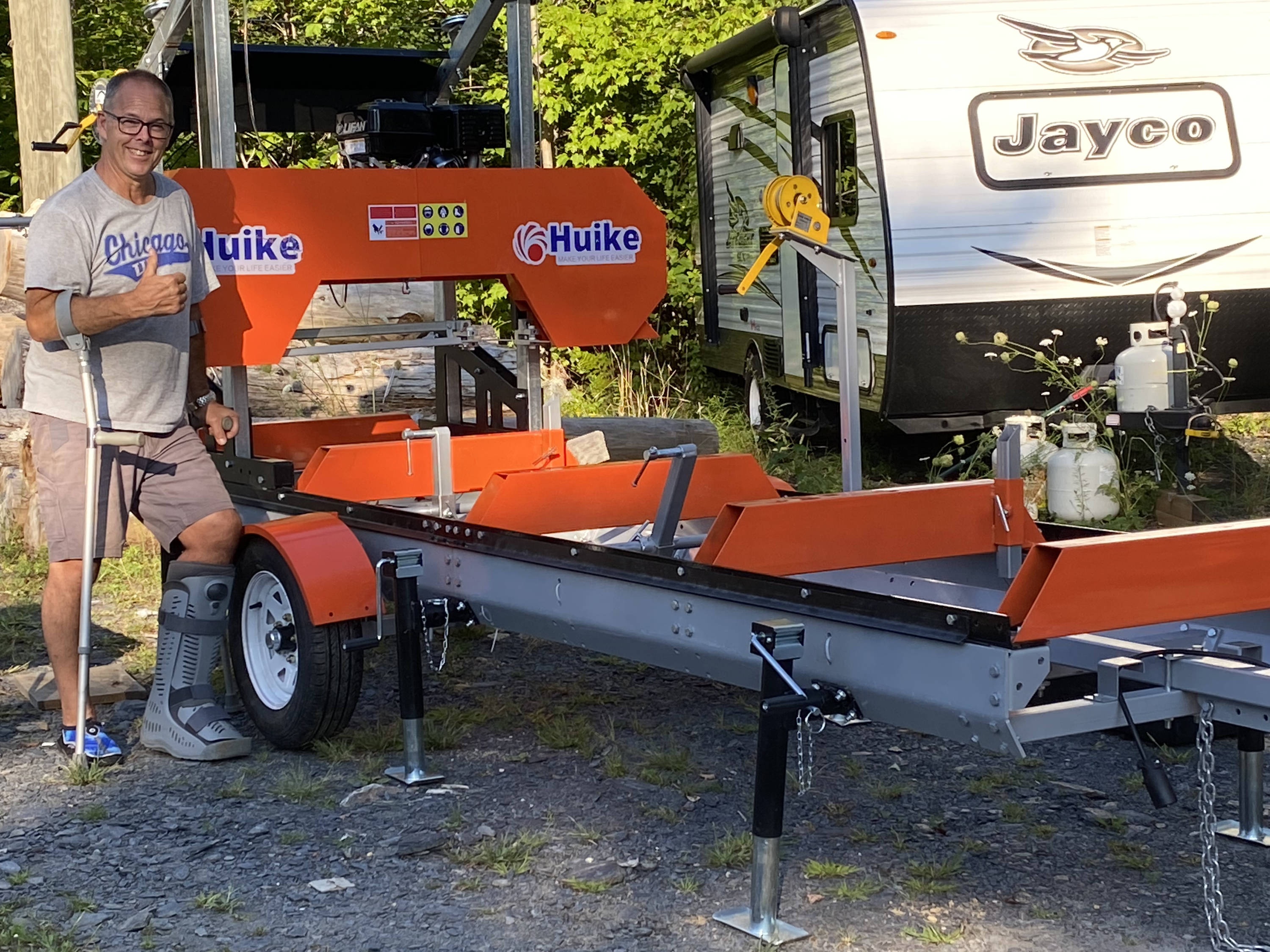 Ленточная пилорама горизонтальная для распиловки