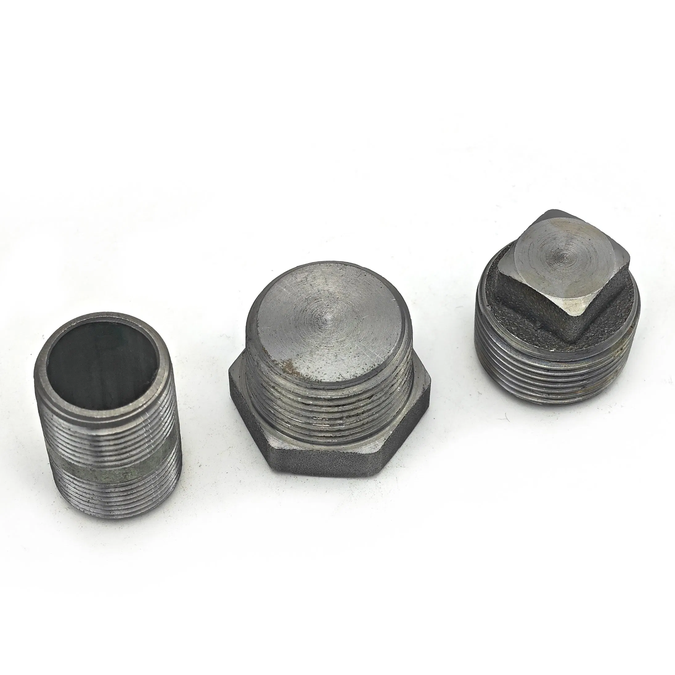 SS304/316 Male Bsp NPT Male Thread Galvanized Steel Threaded Nipple