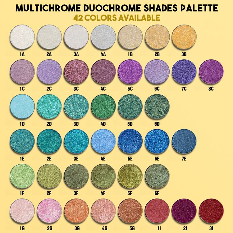 Pigment Shimmer Eye Shadow Palette Vegan Single Chameleon Eyeshadow Palette
