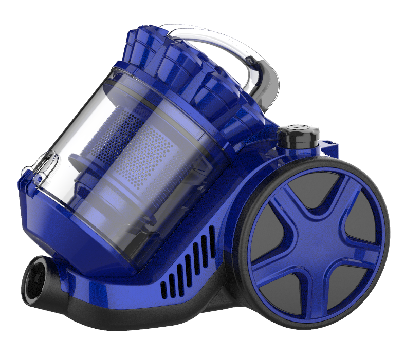 Whisper Quiet Bagless Multi-Cyclone Vacuum Cleaner for Home Use