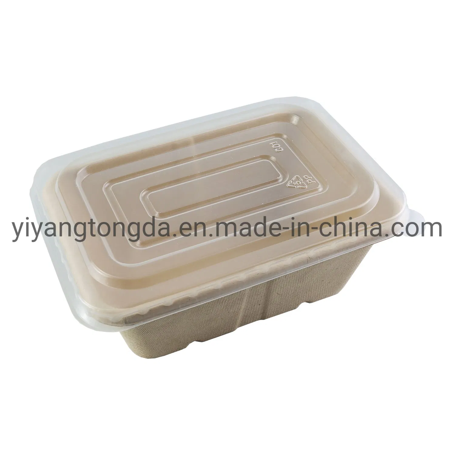 Retangular Disposable Surgance Pulp Food Container Biodegradable Container