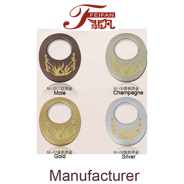 Elegant Oval Curtain Rings with Eyelets for Chic Home Decor