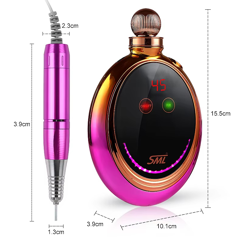 Wholesale Professional Portable Nail Drill Machine Rechargeable Electric Nail File Tool for Acrylic Nail Gel Polishing Grinding