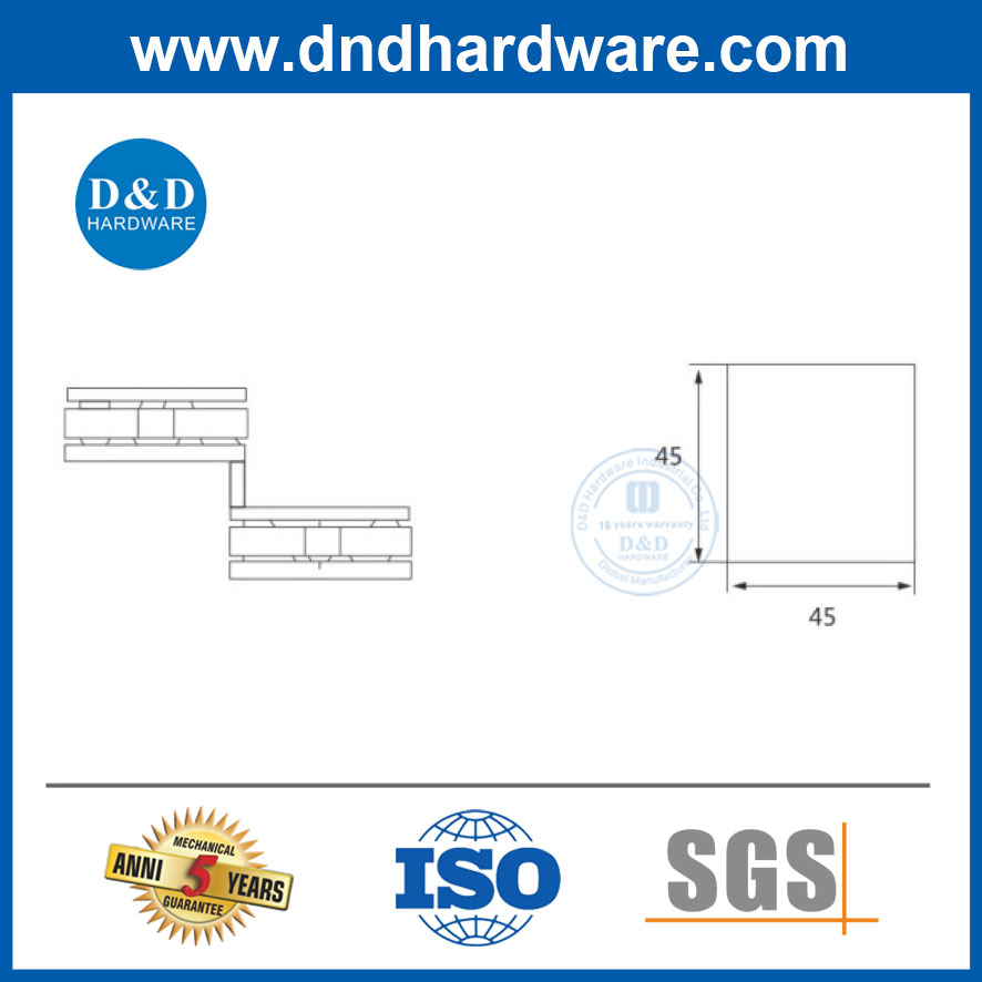 Good Quality Glass Door Accessories High-Grade Strong Clip Glass Clamp