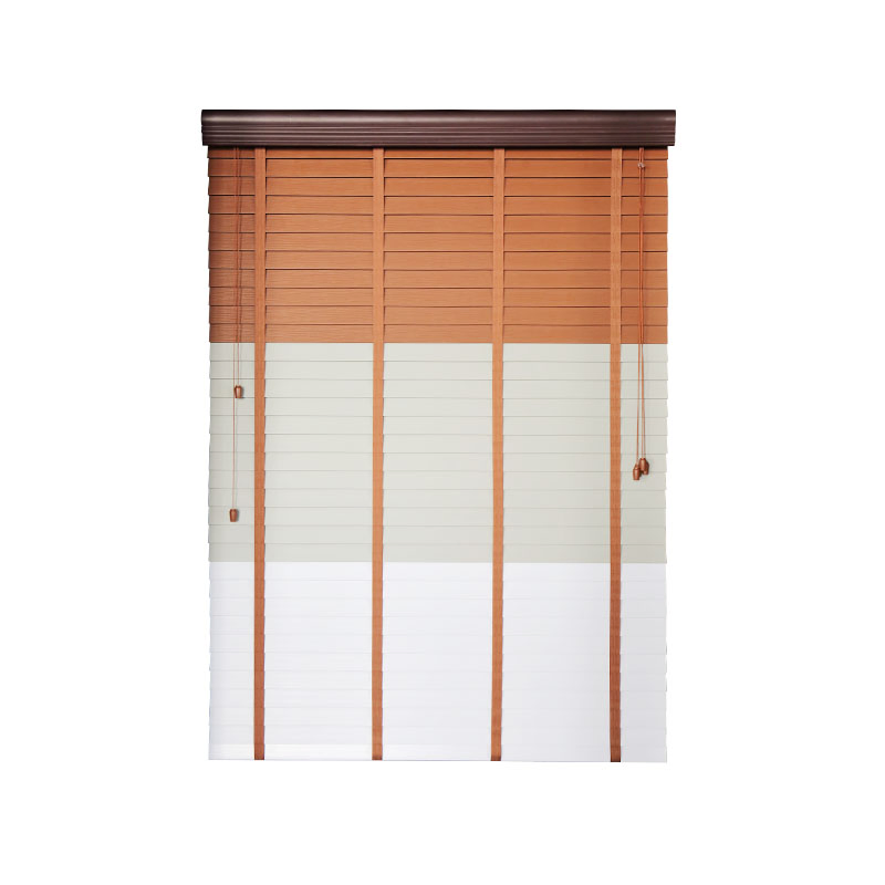 Hot Sale Factory Vinyl Faux Wood Blinds OEM Horizontal Window Shading