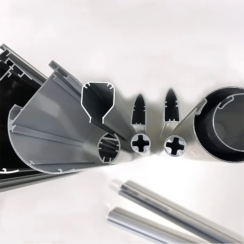 Wholesale Modern Aluminum Curtain Poles High Quality Round Roman Rod Tilt Rod for Home Office Windows Modern Accessories