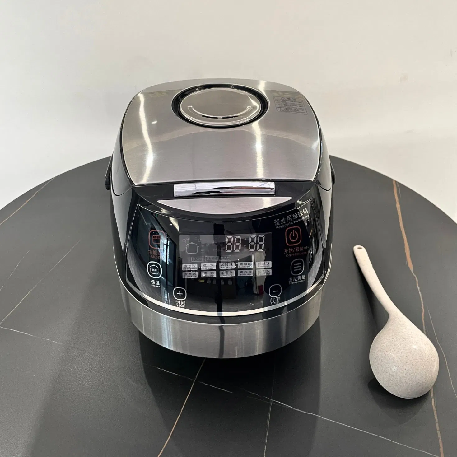 Commercial Pearl Boiler Milk Tea Shop Automatic 5L Tapioca Intelligent Pearls Pot Intelligent Bean Paste Cooking Pot Machine (E1-5X 110V/220V-900W)