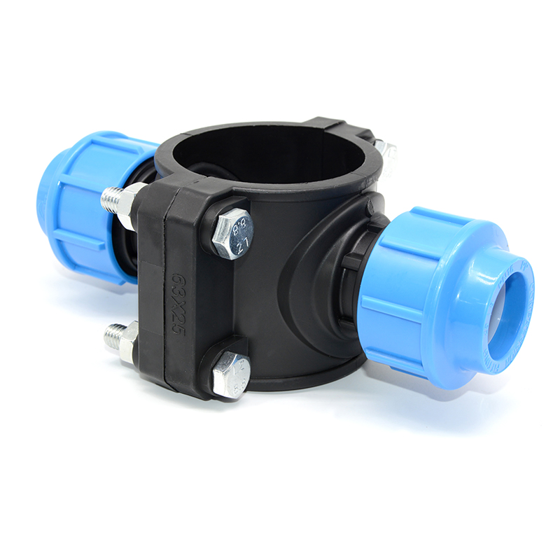 Plastic PE Pipe Clamp Saddle Coupling Saddle for Water Supply and Irrigation