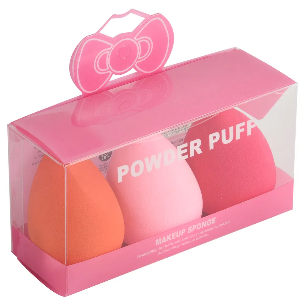 Non-Latex Sponges 3 Pieces Makeup Blender Set Beauty Foundation Face Powder Puff Makeup Sponge