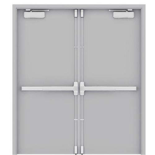 Fire Retardant Steel Safety Door Metal Exit Door with Fireproof Glass