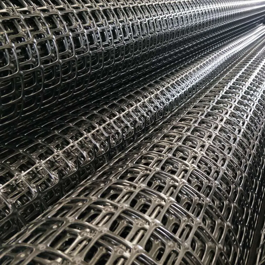 Plastic Biaxial Uniaxial PP Polypropylene Polyester Fiberglass HDPE Geogrid Combi Grid Geogrid Price