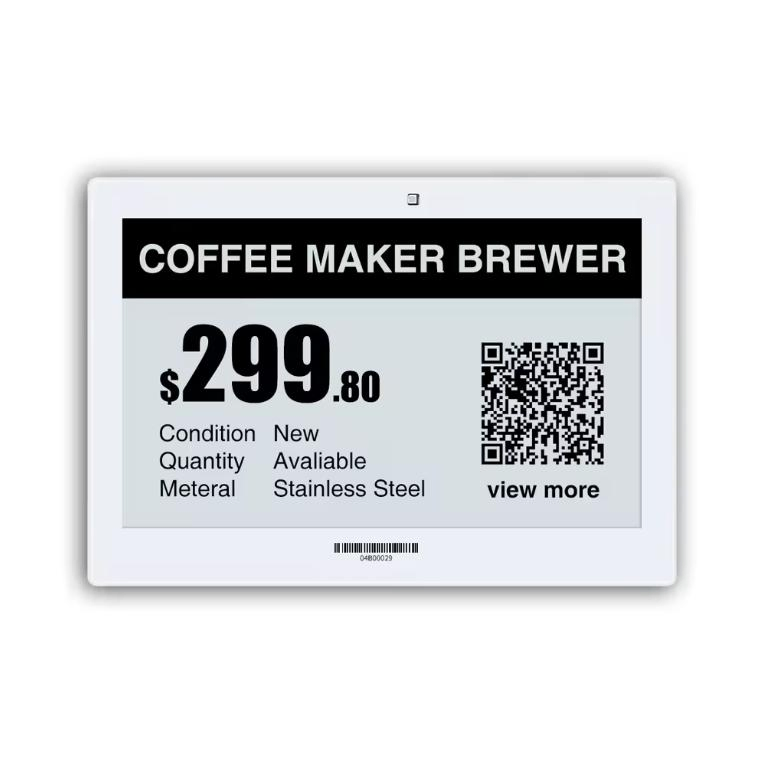 7.5inch E-Ink Labels Screen Epaper Digital Price Electronic Shelf Label Price Tags