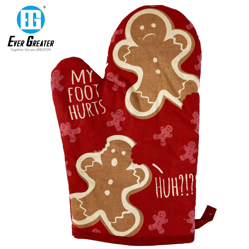 Custom Print Oven Mitts Premium Cotton Heat Resistant Perfect Christmas and Personalization Stylish and Functional Oven Mitts