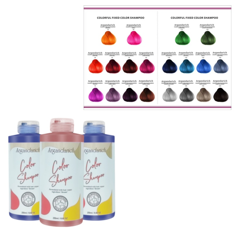 250ml Hair Color Shampoo for Protect Color 20 Fashionable Colors