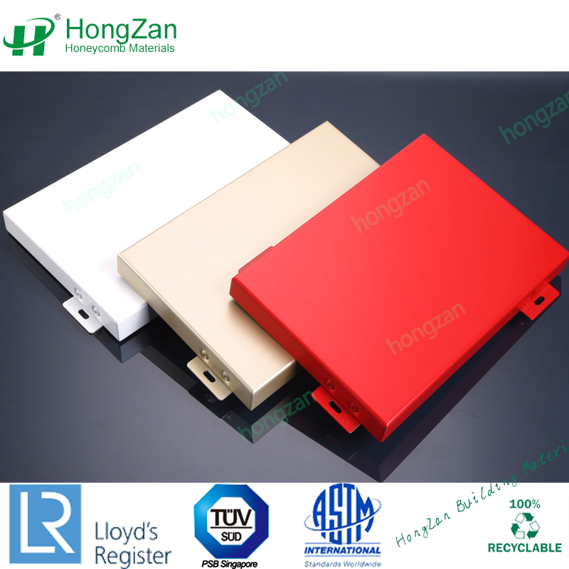 PVDF Veneer Curtain Wall Cladding Exterior Decorative Building Facades Fireproof Aluminum Customized