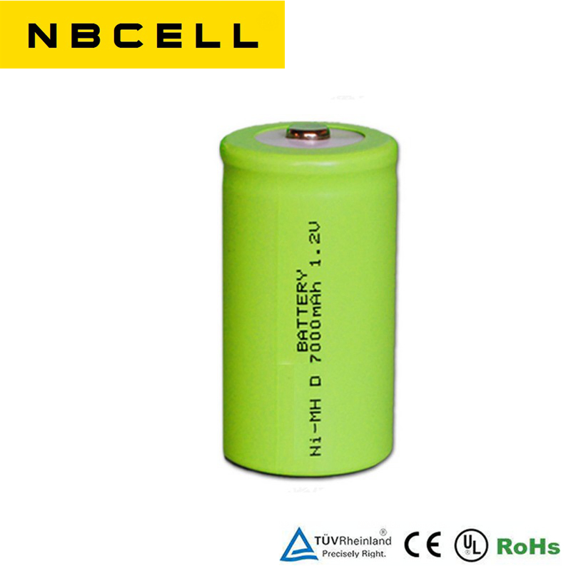 NiMH 1.2V D Size Battery 7000mAh Ni-MH Battery