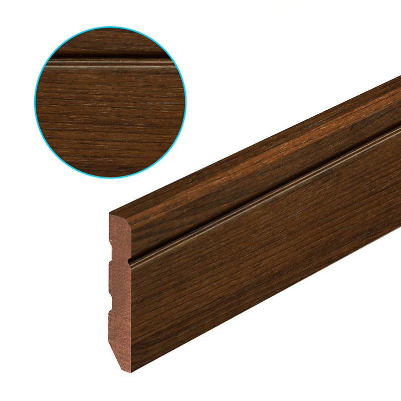 Elegant White Solid Wood Wall Baseboard for Stylish Interiors