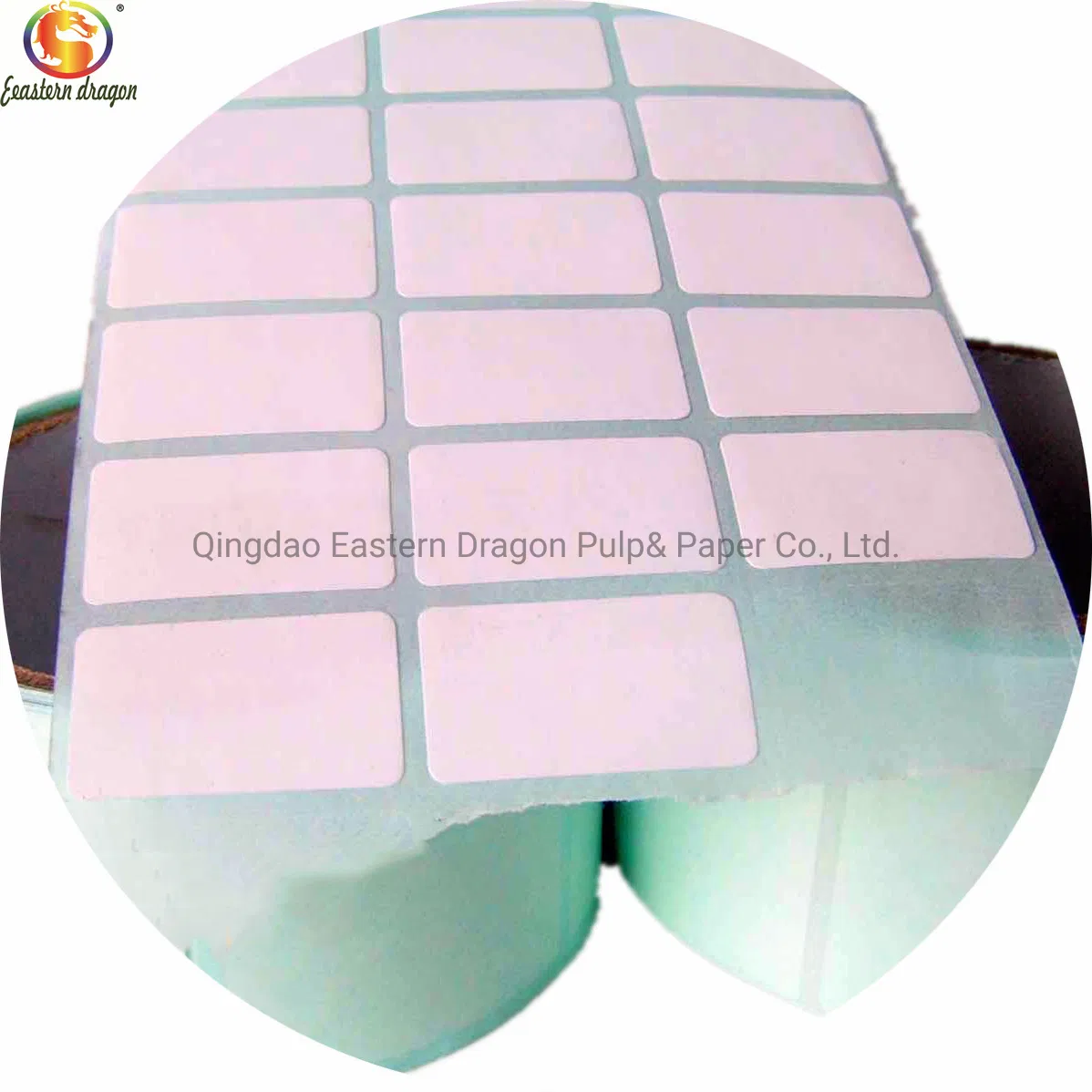 Blank Self Adhesive Woodfree Offest Paper Sticker Paper Rolls with White