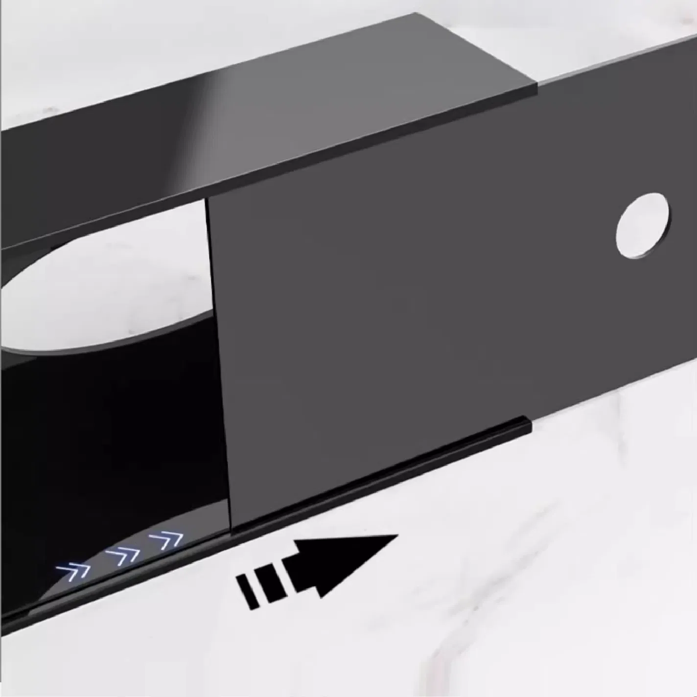 Napkin Dispenser 200mm Black Matte Product Support Stands Hotel Consumables Room Storage Hotel Consumable Box Organization Factory Customized Custom Leather