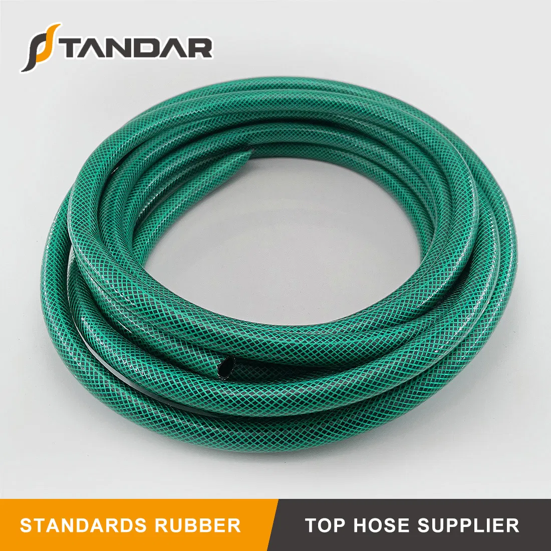 High Pressure Flexible Green PVC Garden Water Fiber Braided Hose