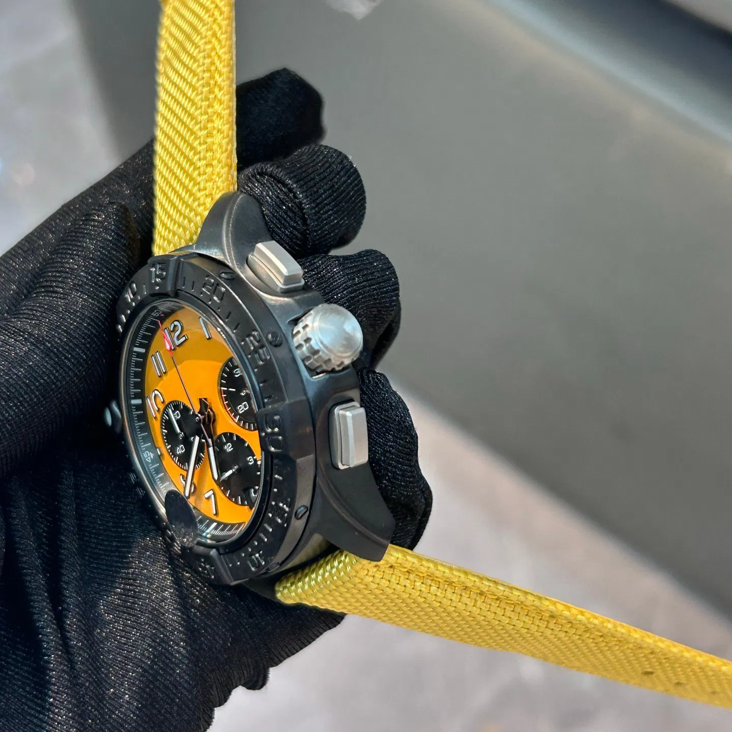 Brreitlin Style Watch Men Chronograph Rubber Strap Waterproof