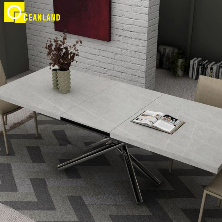 Foshan Indoor Living Room Tabletop Tile Sintered Stone Dining Table
