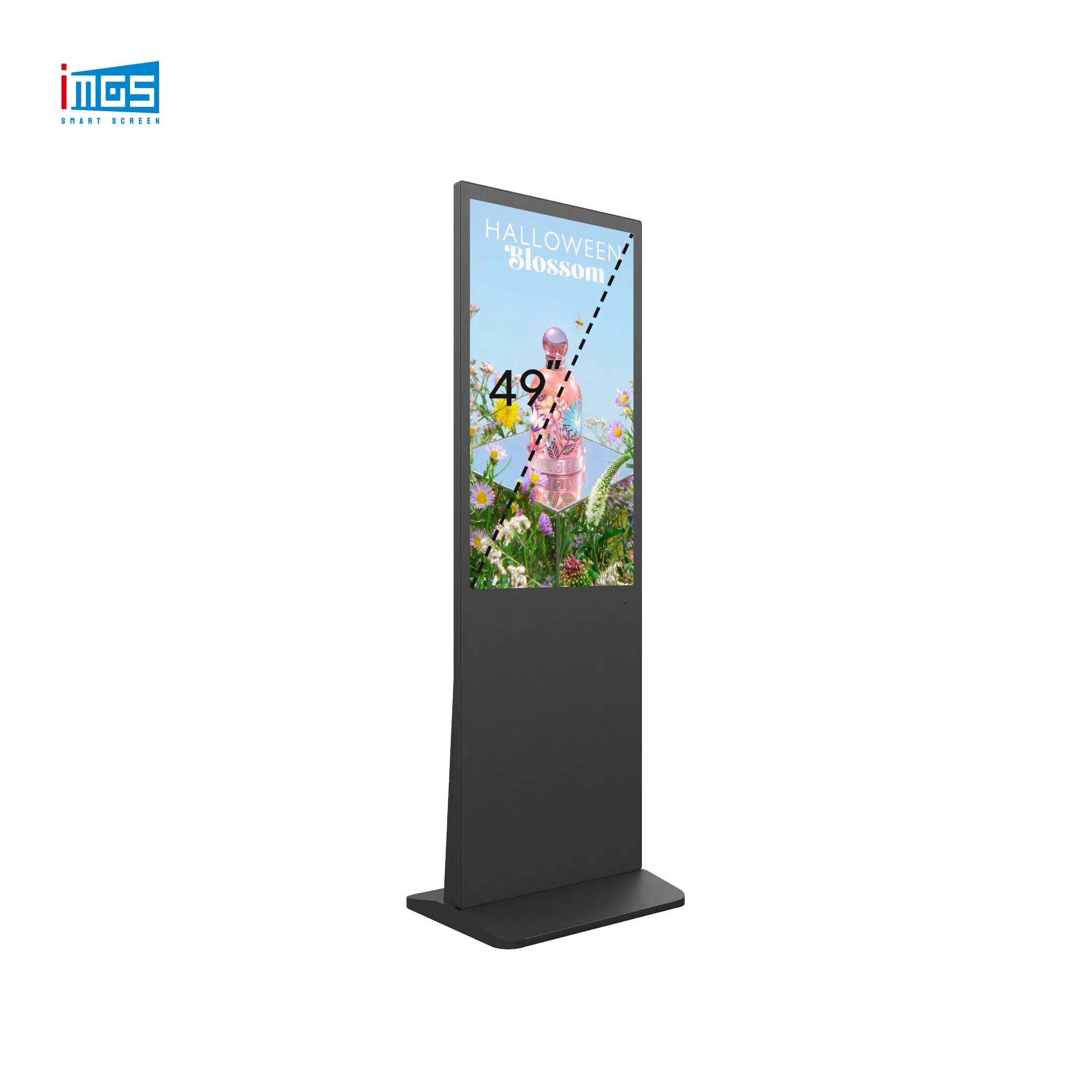 Custom 49 LCD Digital Advertising Display Screen Vertical Digital Signage Media Ad Player